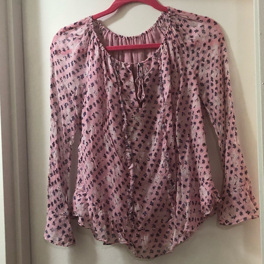 Floral Print Silk Shirt